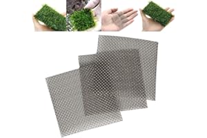 Ofanyia Lot de 5 grilles en acier inoxydable pour décoration d'aquarium 8 x 8 cm