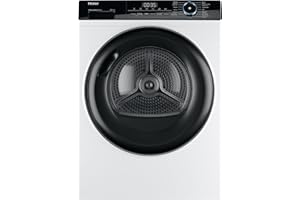 Haier I-Pro Series 3 HD90-A3939-IB- Secadora con Bomba de Calor de 9KG, Función Vapor I-Refresh, Función Antiarrugas,Depósito de Agua, Inicio Diferido, Motor Inverter, I-Time, 15 programas