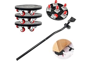 SYULCR Mover Muebles, Kit Elevadores de Muebles, Transportador de Muebles para Transporte de Muebles Pesados, Closet, Sofá, Desplazamiento de Muebles con 6 Ruedas (1)