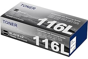 CMYBABEE 2-Pack MLT-D116L Toner Replacement for Samsung MLT D116L D116S for Samsung Xpress SL-M2835DW M2825ND M2825DW M2885FW M2675 M2675FN M2875FD M2625 M2626 M2676 M2825F ( Black )