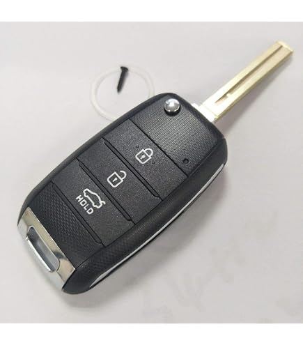 Custodia per chiave auto in stile fibra di carbonio ABS per KIA
