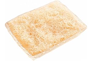 iTrend Gift Hamper Basket – Ideal for Christmas Wedding Party Gift - Light Brown Basket with Cream Coloured Crinkled Craft Paper - 44 x 30 x 11 cm