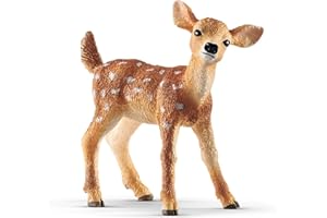 SCHLEICH WILD Life | Weißwedelkalb 14820 | detailgetreue Tierfiguren | Zoo Spielzeug | Geschenk für Jungen & Mädchen | Deko für Geburtstag oder Weihnachten | Spielfigur ab 3 Jahren | 5 x 2 x 5 cm
