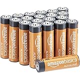 Amazon Basics AA 1.5 Volt Performance Alkaline Batteries - Pack of 20 (Appearance may vary)