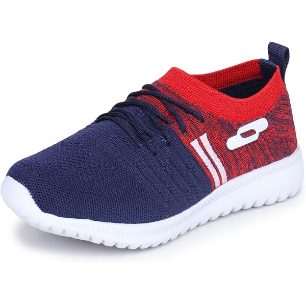 Nautica Kids Boys Slip-On Sneakers – Toddler & Little Kids Athletic Running Shoes, Navy/Red/White, Size 5