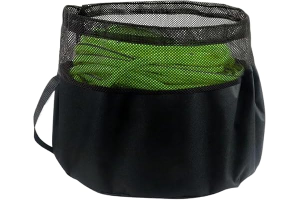 Husoiuy Rangement pour Tuyau D'évacuation des Camping-Cars,Sac De Rangement Accessoires Étanche - Organisateur Portatif avec Haut en Maillage Respirant pour Camping, Maison Mobile, Jardin, Voyage