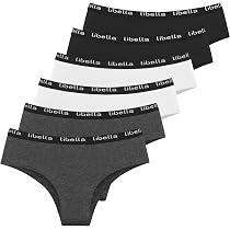 Culottes Femme Coton LOT DE 6 - Taille Basse, élastique - 95% Coton - Confortables Au Quotidien