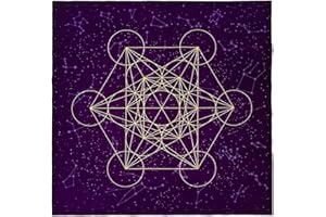 DALIN Tarot Card Tablecloth Metatrone Cub Crystal Grid Altar Velvet Cloth Board Game