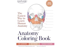 Anatomy Coloring Book with 450+ Realistic Medical Illustrations with Quizzes for Each