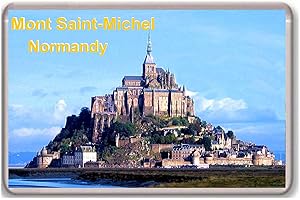 PHOTOSIOTAS Francia, Normandía, Mont Saint-Michel/imán de nevera.!!!