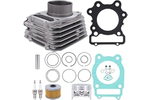ApplianPar Cylinder Head Piston Ring Top End Rebuild kit for Honda FourTrax 300 TRX300 1988-2000