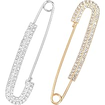 Lot De 12 épingles à Nourrice Décoratives Perles & Strass - Accessoire Mode Pour Vêtements, écharpes, DIY