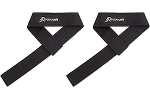 ‎PROSOURCEFIT ProSource Fit Paar Gewichthebergurte für Männer und Frauen, verstellbare Baumwollgurte für verbesserten Halt, Schwarz