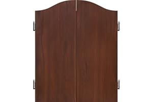 Mission Darts Armario de Diana de Lujo Resistente con marcadores, Color Rojo Sedona (CAB013)