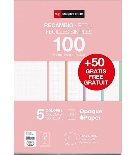 Raccoglitore A5 Uninature Concept - 4 Anelli Con 90 Fogli Riciclati | Ecologico, Certificato FSC - Foto 11