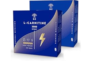 L CARNITINE Liquide 3000 PURE Haute Puissance. 40 Flacons. Pre Workou BOOSTE Energie, Améliore Rendement Sportif et la Recuperation. Incassable Ouverture Facile VÉGAN UE. N2 Natural Nutrition