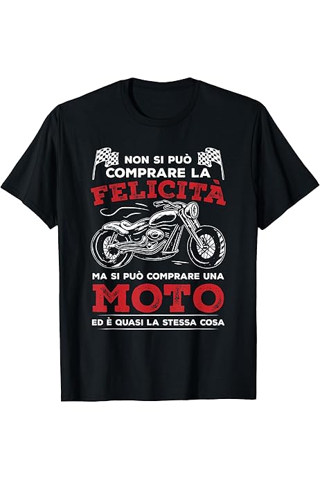 Maglietta Uomo Moto Chopper - 100% Cotone, Girocollo, Stampa Motociclista - Foto 10
