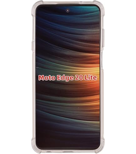 Cover SEAHAI Per Motorola Edge 20 Lite/20 Fusion – Custodia Sottile TPU Con Effetto Sfumato Blu – Antiurto E Resistente Al Giallo