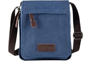 Sechunk Vintage Style Small Canvas Crossbody Bag