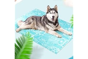 Pawtasy Cama refrescante Perros Manta refrigerante para Perro y Gatos Cama Fria de Verano Alfombra Alfombrilla refrescante colchoneta Fresca para Mascotas Grande XXL 120 x 80 cm