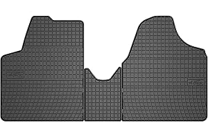 M MOTOS Tapis de Sol Caoutchouc pour Citroen Jumpy II 2007-2016 Améliorez Votre Confort de Voyage avec Le Tapis Noir antidérapant Auto ET- Tapis Voiture Tous Temps pour Voiture, Protection Contre Les