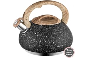 KLAUSBERG Klaus montagna bollitore a fischio bollitore 2.7L bollitore 7 strato pavimento nero KB 7279