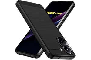 ivoler Funda para Xiaomi Poco X7 Pro 5G, [Protección Militar] Carcasa Protectora Antigolpes, Fina Suave TPU Silicona Caso Delgada Anti-Choques Antihuellas Bumper Case, Negro