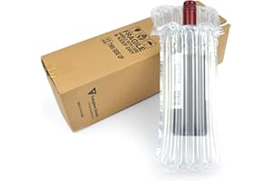 EVG Evergreen Goods - Cartón con cojín de aire inflable, descuentos por cantidad, caja de cartón de 370 x 130 x 130 mm, bolsa de bombeo de 100 um de grosor