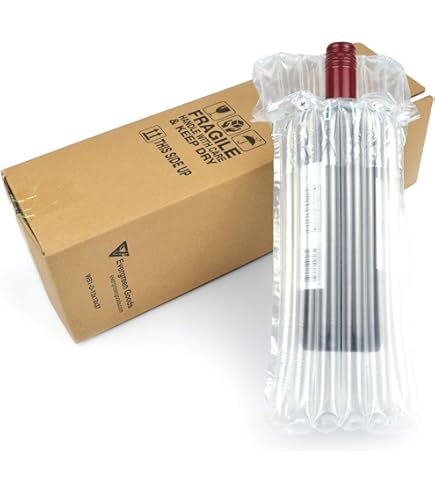 10 Protections Gonflables Pour Bouteilles De Vin - Sacs Air + Pompe - Transport Sécurisé - 12
