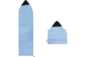 Xinpinzhou Surfboard Sock Cover for Longboard Paddleboard Surf Board Sup Paddle Board, Surfboard Bag Sleeve with Drawstring Closure