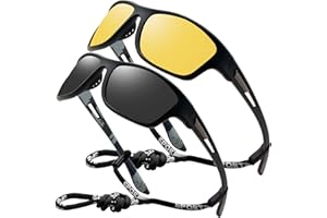 Perfectmiaoxuan Polarisierte Sonnenbrille Herren Damen für Radfahren Fahren Angeln Klettern Sommer Sportarten Leichtgewicht Urlaub Reisen Sonnen brille UV-Schutz