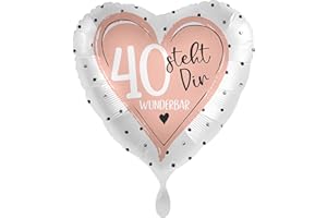 balloha Folienballon 40 steht Dir Wunderbar Luftballon 33 cm - Happy birthday Ballon, Luftballons Geburtstag, Geschenk Mädchen Frauen, Birthday Decorations - Helium Luftballons