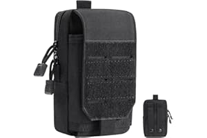 flintronic Bolsa Cintura Táctica, Pouch Molle EDC 1000D Nylon, Multifuncional Riñonera Cintura Hombre, para Herramientas Pequeñas de Multiusos Teléfono Móvil al Aire Libre Deportes Senderismo Camping