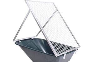 TRUTZHOLM® Schubkarren Durchwurfsieb Gartensieb Sieb Kompost Gitter Durchwurfgitter Erdsieb (100x60cm)