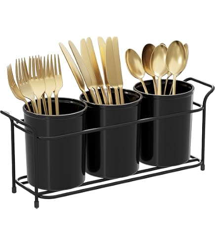 GRÄWE Portaposate In Plastica Con 4 Scomparti E Coperchio - Organizer Per Posate Da Cucina - Made In Germany - Nero, 32,5x53x10 Cm - Lavabile In Lavastoviglie