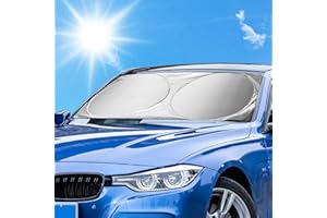 LEWONPO Osłona przeciwsłoneczna na przednią szybę samochodu, składana osłona przeciwsłoneczna na przednią szybę, promienie UV, osłona przeciwsłoneczna, reflektor do SUV-a, ciężarówki, aby utrzymać