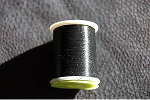 VWPEYY Grand Bobine de Fil, Thread Noir, Pêche a La Mouche, Montage de Mouches