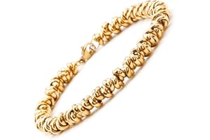 OMI CREATIVE CONCEPT OMI® - Bracciale Donna Intrecciato Nodini in Acciaio, Diversi Colori