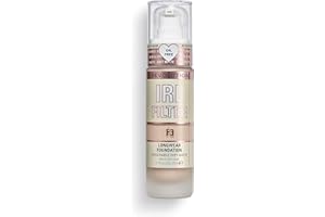 REVOLUTION BEAUTY LONDON Makeup Revolution, IRL Filter, Longwear Foundation, Medium to Full Coverage, Matte Finish, 16 Hour Wear, F3, Fair to Light Skin Tones, 23ml