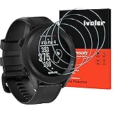 VGUARD 4 Pezzi Pellicola Protettiva in Vetro Temperato per Amazfit GTR 42mm / Garmin Approach S12 / Garmin Vivomove 3S 39mm /