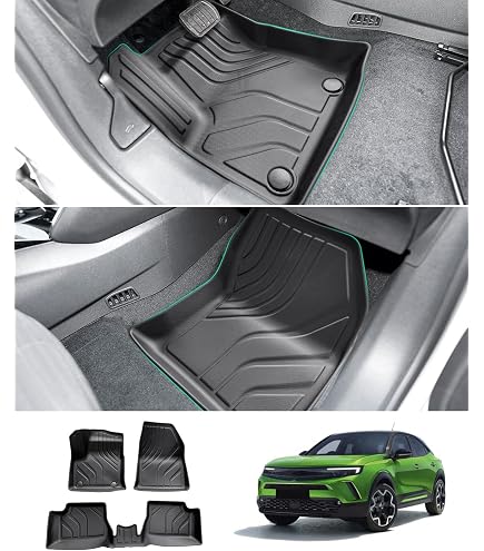 Tappetino Vasca Baule Su Misura Per Opel Mokka (2012-), In Gomma/TPE, Bordo Alto 3D, Antiscivolo E Inodore