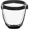 Khazna Super Protective Face Shield, Transparent Anti-Fog Full Face Safety Shield Unisex All-Inclusive Face Protection with Detachable Flter, Reusable Eye, Nose, Mouth Protection