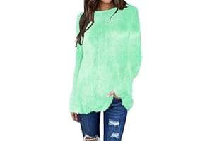 AMhomely Women Blouse Tops Sale Clearance,Long Sleeve Round Neck Splice Pullover Loose Shirt Blouse Top Shirt Christmas Jumper Funny Graphic Reindeer Santa Xmas Jumper Sweatshirt Ladies UK Size