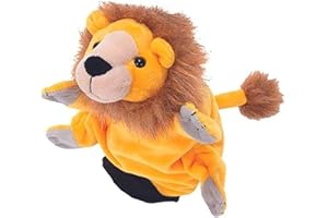 Beleduc Arts & Crafts- Beleduc Roleplay Leone Marionetta da Mano, Colore Giallo-Marrone-Bianco, 25 x 7.5 x 21.5 cm, 40127