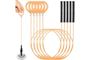 5 stycken avloppsrensare, spiral, rörrengöringsspiral, återanvändbar dräneringsspiral, flexibel avloppsrenare för badkar, avl