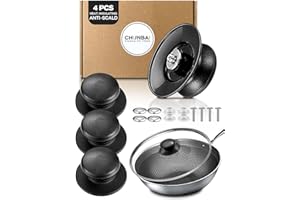 CHUNBAI Bouton Couvercle Casserole, 4 pcs Bouton de Couvercle, Poignée Couvercle Casserole, Boutons de Couvercle de Casserole, Couvercle de Casserole Anti-brûlure
