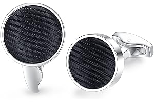 HONEY BEAR Nylonowa tkanina w paski wzór spinki do mankietów dla męskiej koszuli, na prezent ślubny biznesowy