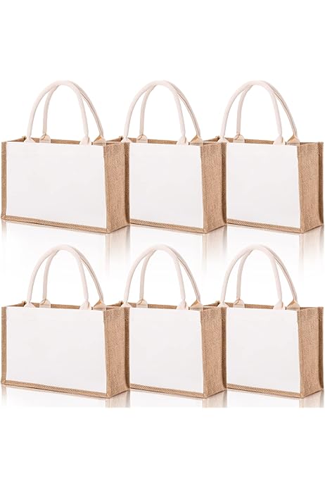 The Tote Bag Pack Large Jute Burlap Tote Bag, Jute Beach Bag