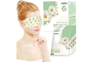 MUYUNBOS 21 PACKS Self Heated Eye Mask Disposable Soothing Steam Eyes Moisturizing Heat Eye Mask Warm And Comfy For Migraines Tired Eyes Dry Eyes
