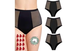 NOBLOOD Bragas Menstruales absorbentes = 2 tampones - Lavables - Algodón - Ecológicas - Menstruación - Bragas de reglas Flujo Periódico de moderado a abundante - Incontinencia - Protección de Fugas de Orina